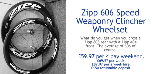 Zipp 606 clincher wheel rental