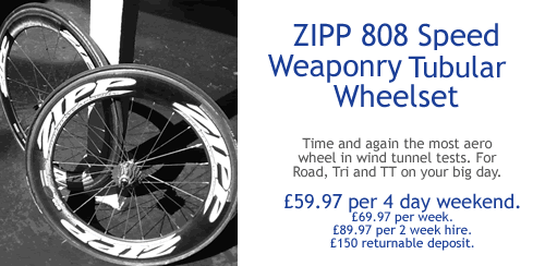 Zipp 808 tubular wheel rental